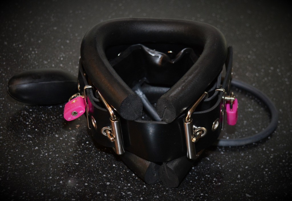 inflatable choke collar. 